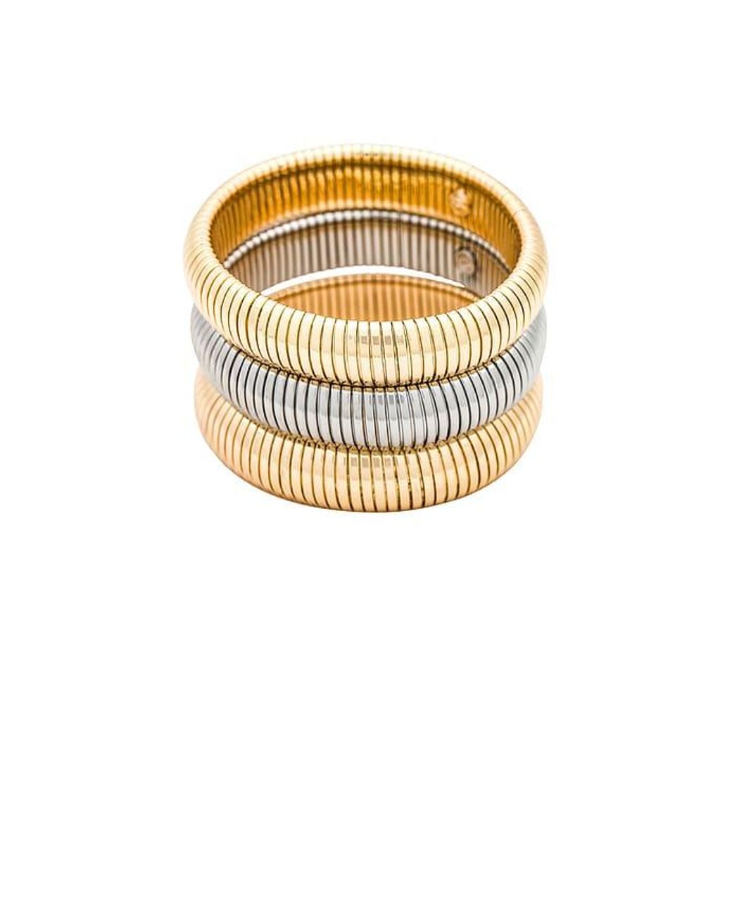 Ettika Metallic Flex Snake Chain Stretch Bracelet Set