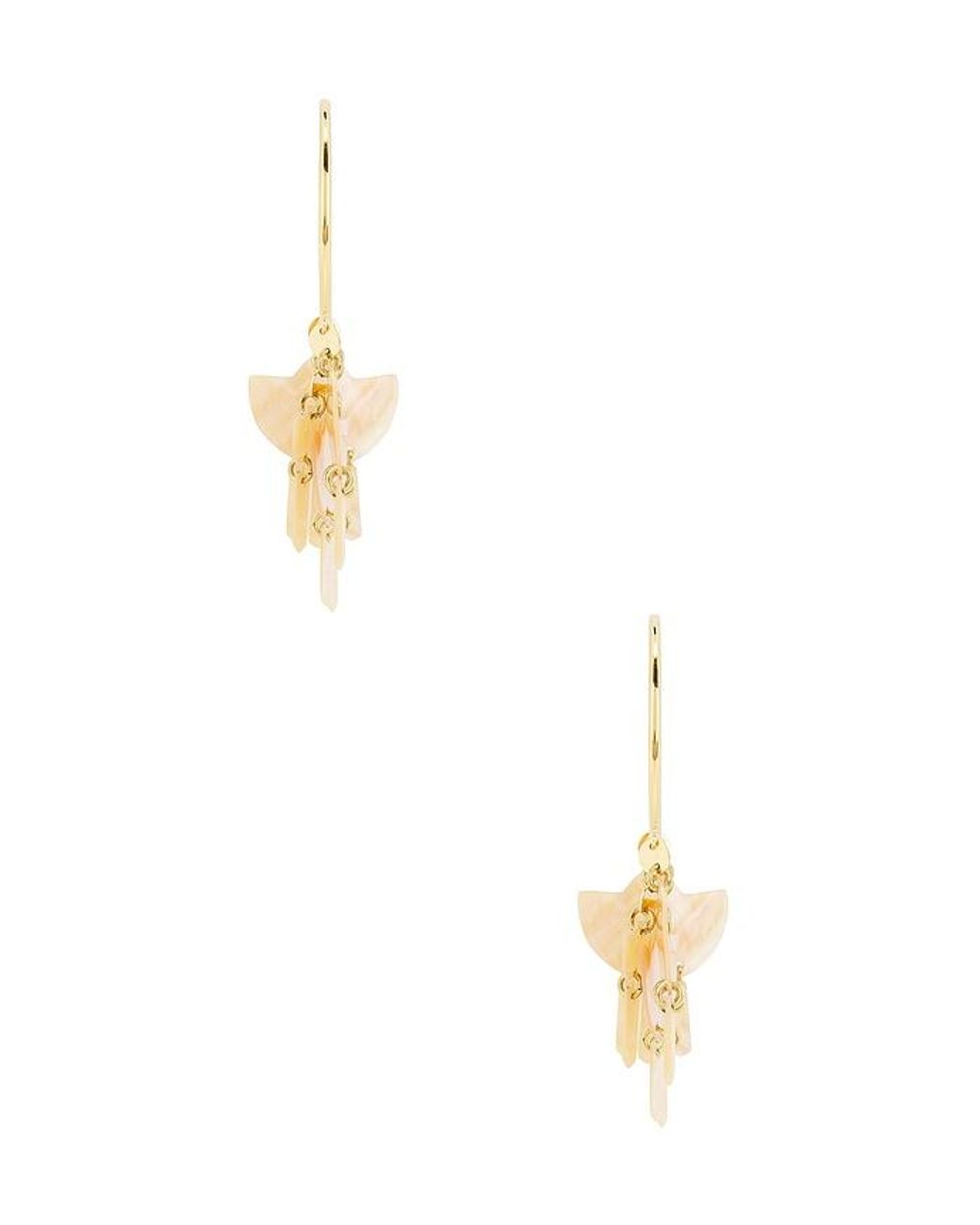 Isabel Marant White Yue Large Hoop Earrings