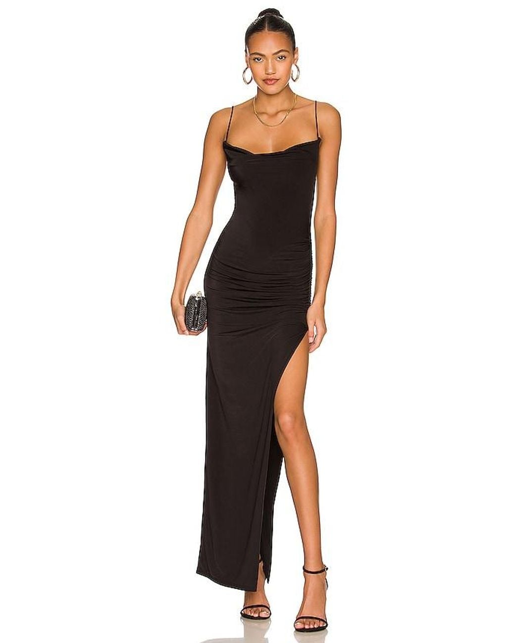 Lovers + Friends Black Odessa Gown