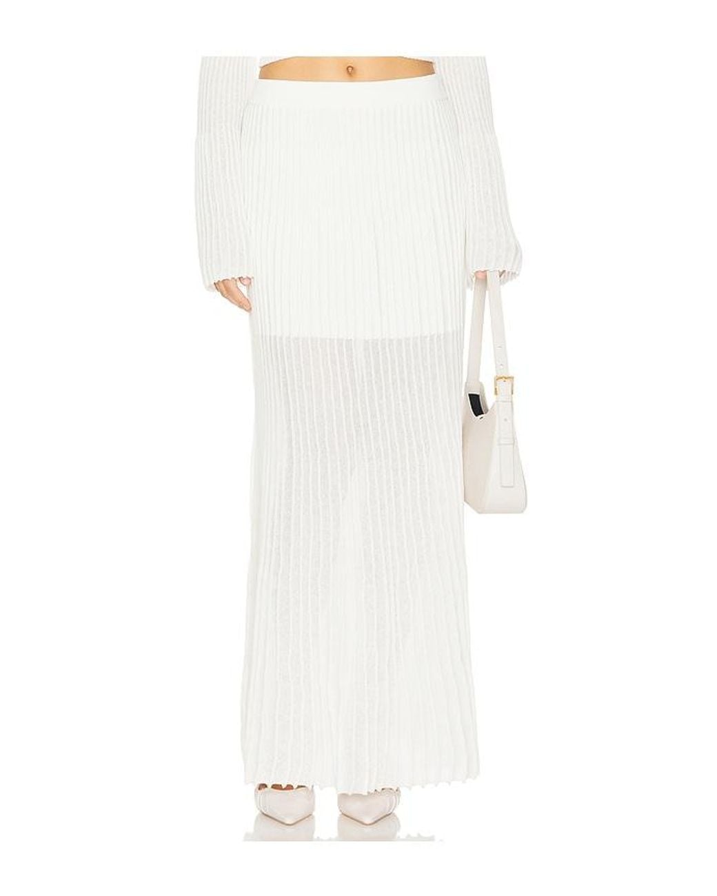 Clea White Manning Knit Skirt