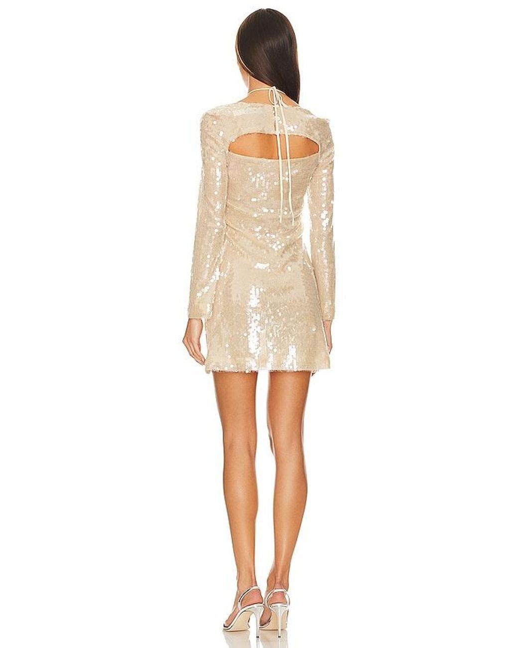 Kim Shui Natural Pailette Mini Dress