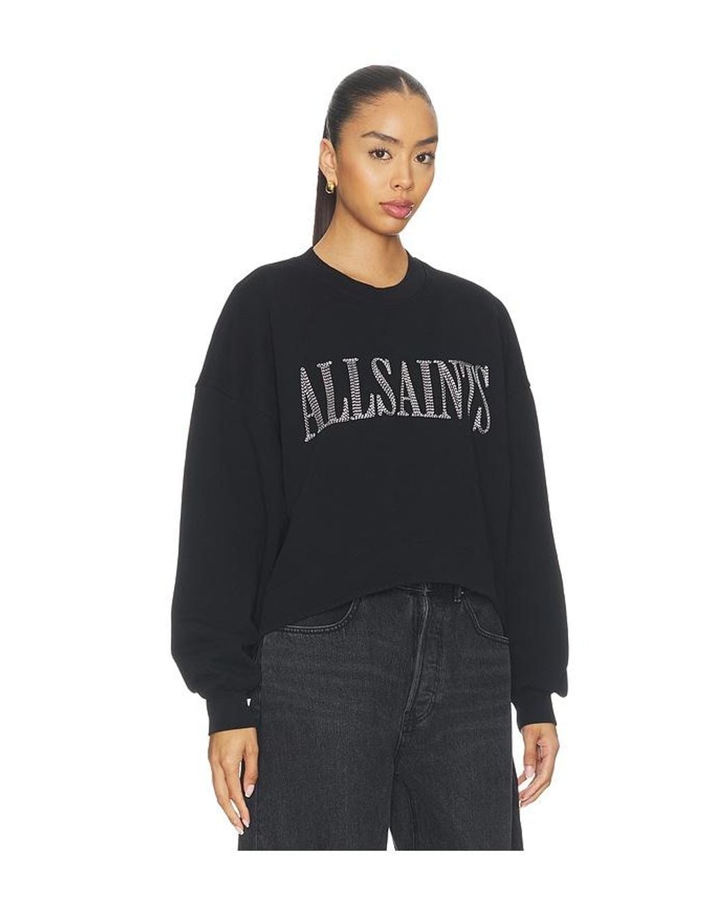 AllSaints Black Dash Lila Sweatshirt