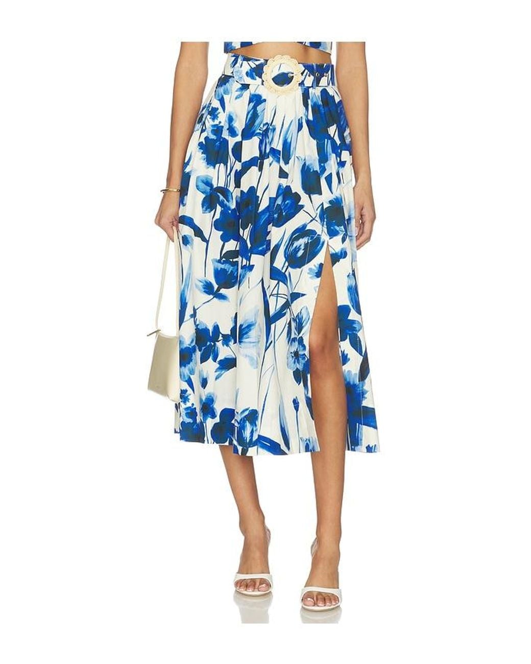 Cara Cara Blue Fielden Midi Skirt