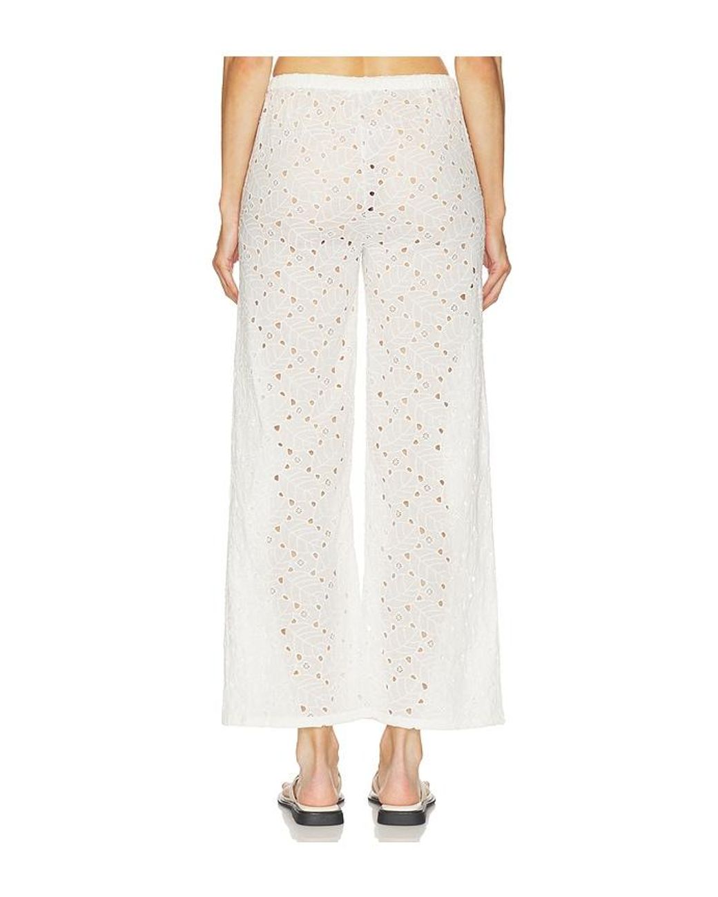Bobi White Beach Pant