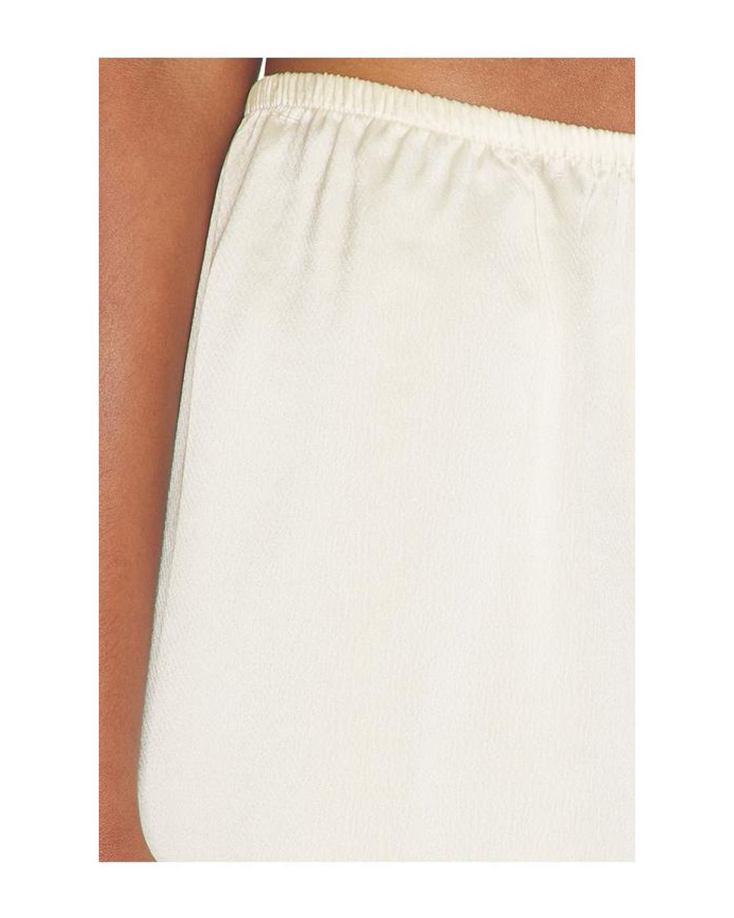 Leset White Barb Lace Mini Skirt