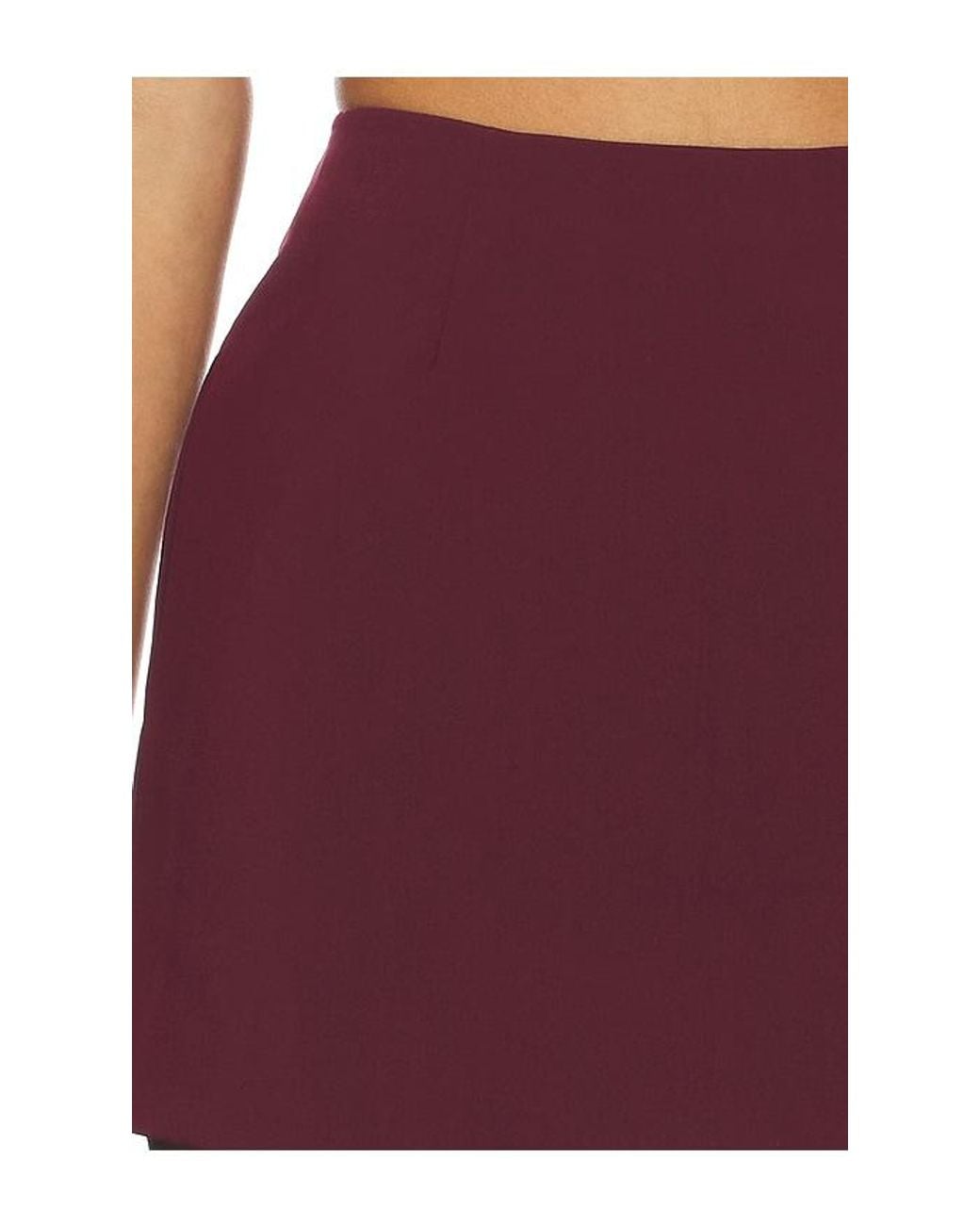 ALL THE WAYS Red Mamie Mini Skirt
