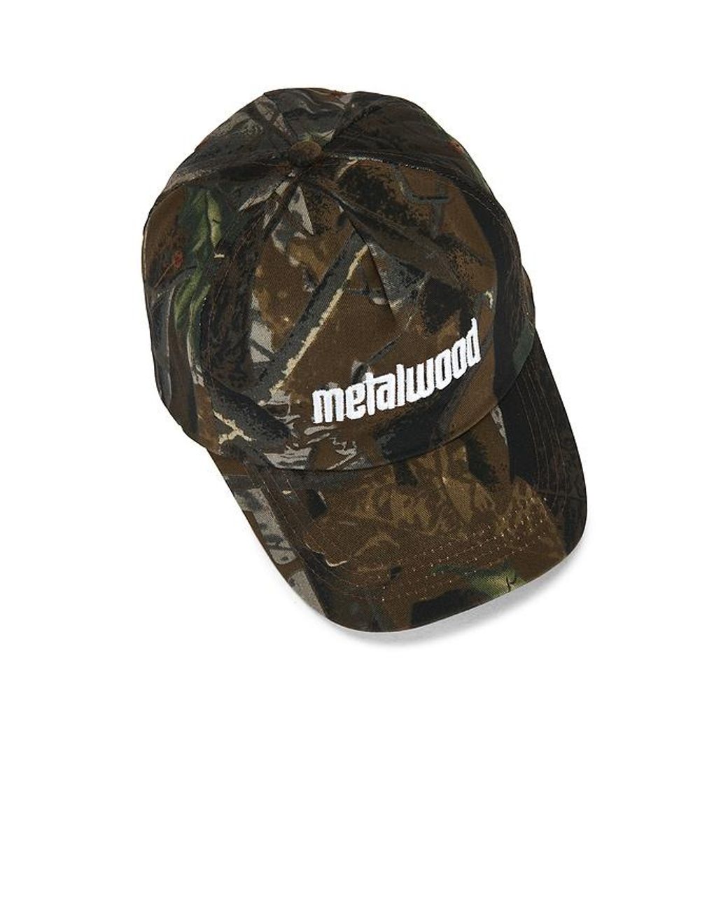 METALWOOD STUDIO Black Metal Logo 5-Panel Hat for men