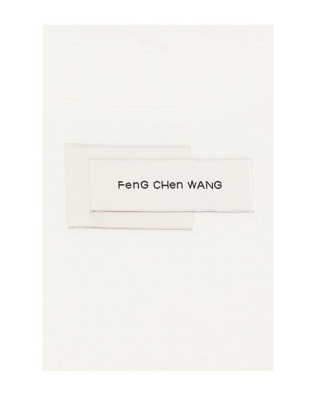 Feng Chen Wang White Deconstruction Tee for men