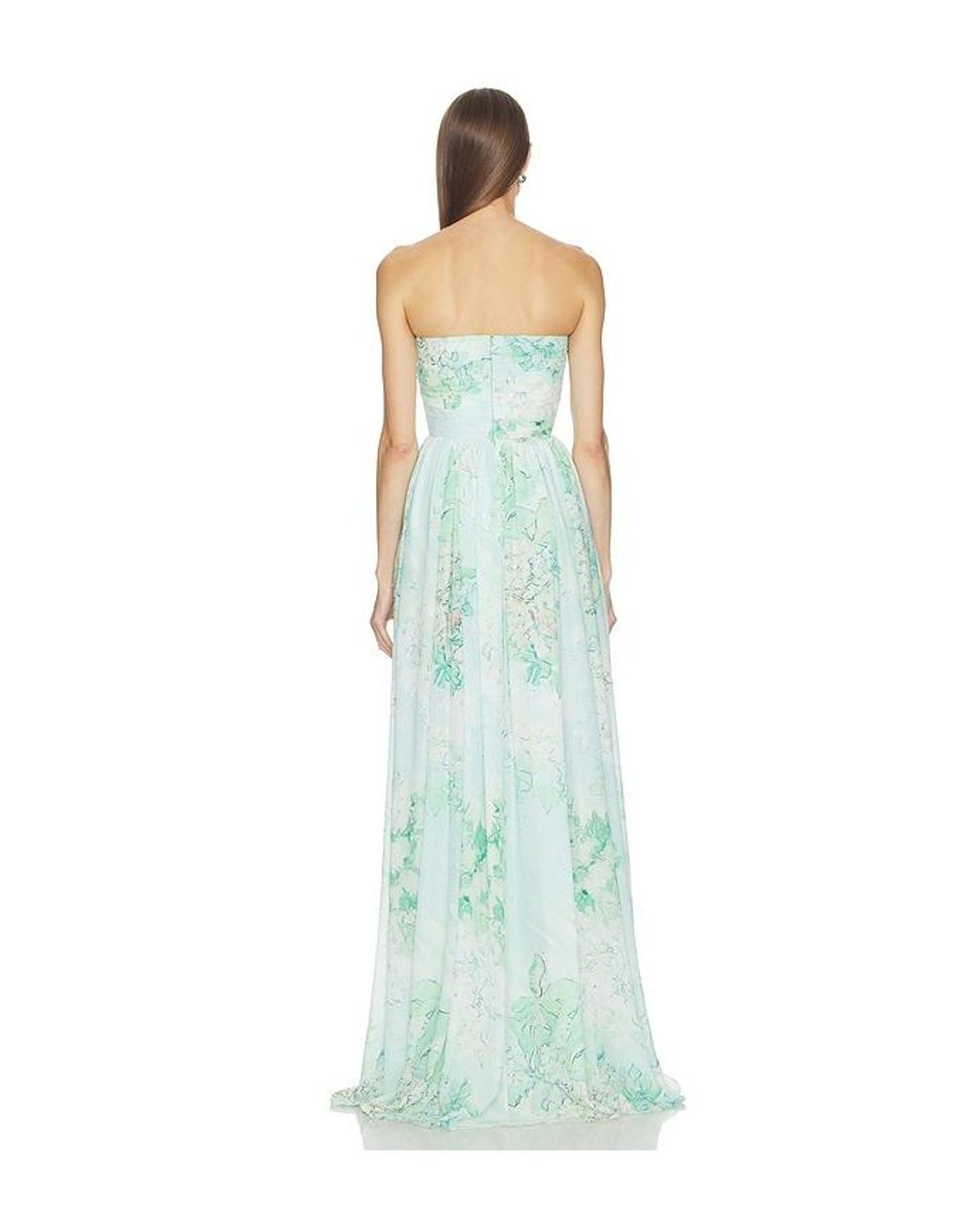 SAU LEE Blue Camille Maxi Dress