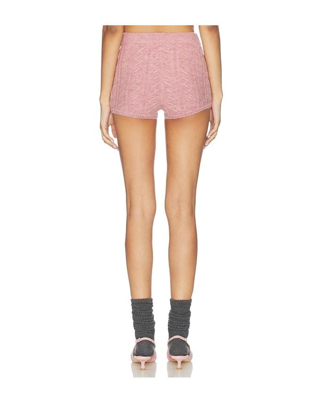 Lovers + Friends White Juliee Knit Short
