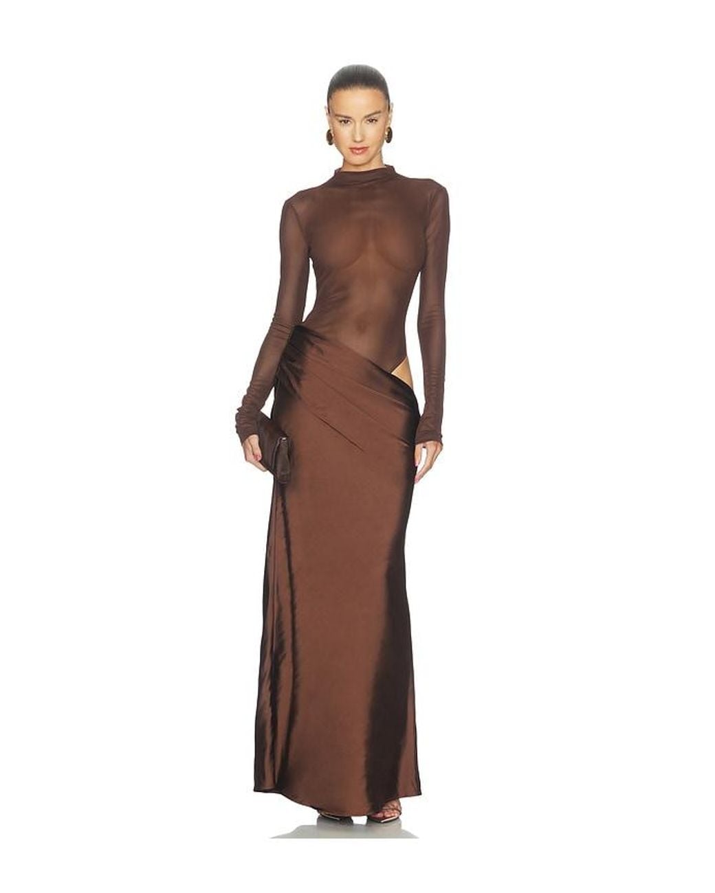 Camila Coelho Brown Elarina Maxi Dress
