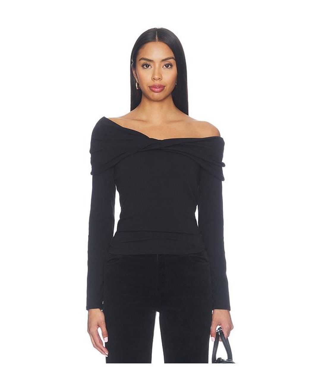 PAIGE Black Aaliyah Top
