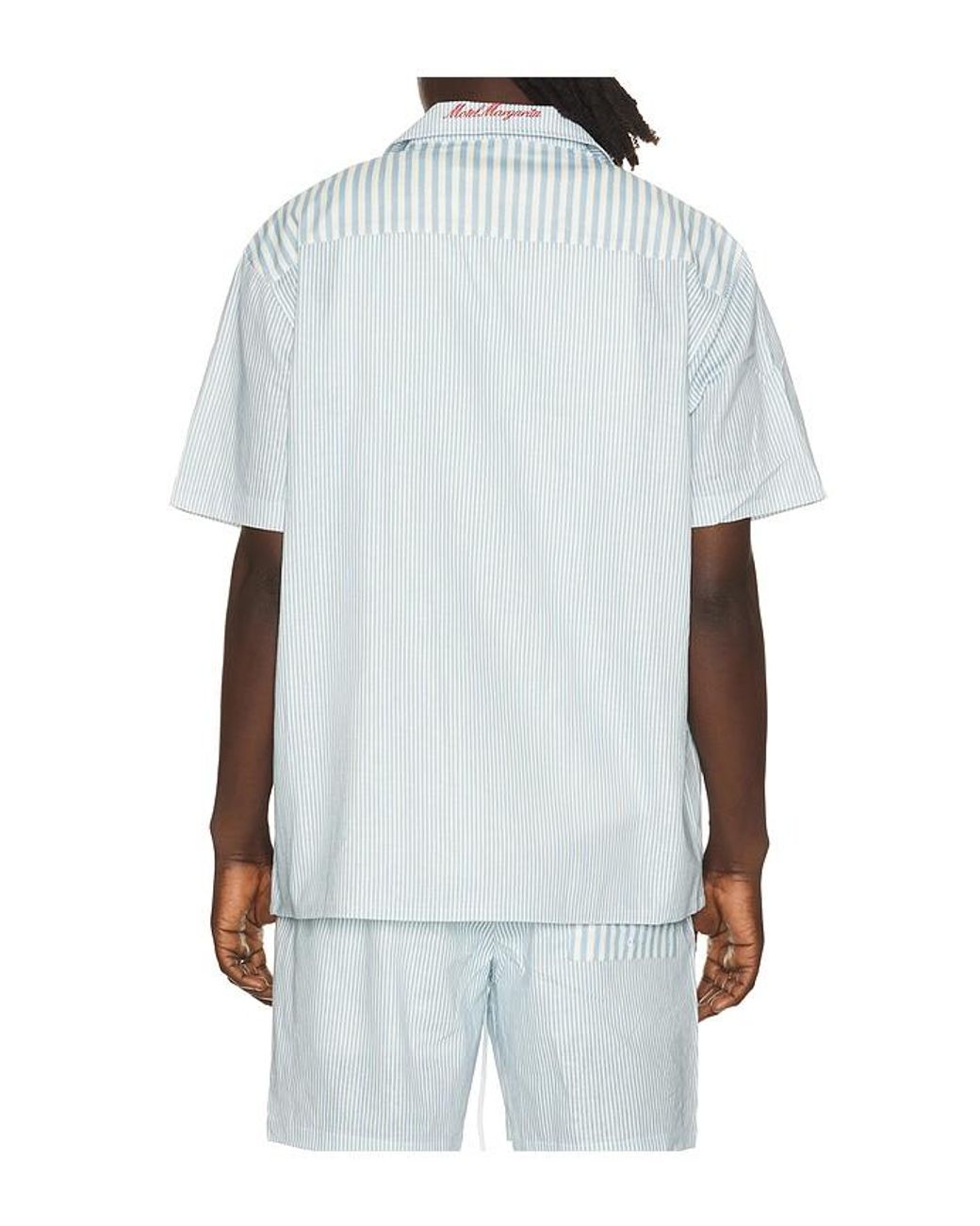Motel Margarita White Del Mar Button Up Shirt for men