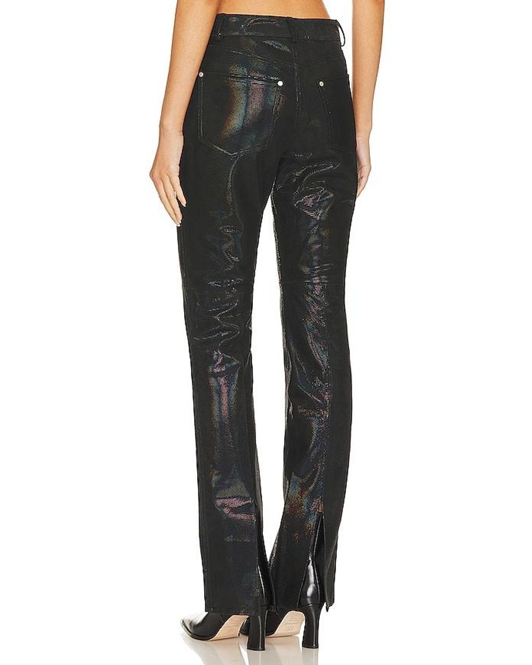 Nbd Black Raquel Leather Pant