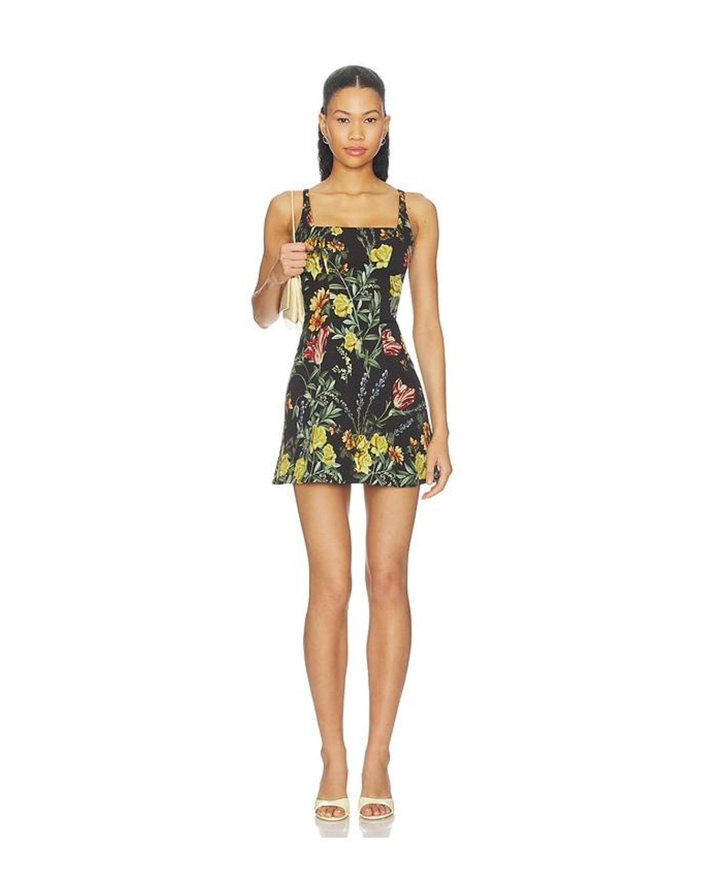 Alice + Olivia Multicolor Julia Scoop Neck Mini Dress