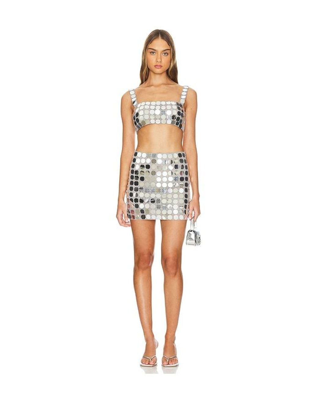 Lovers + Friends Multicolor Gilles Sequin Crop Top