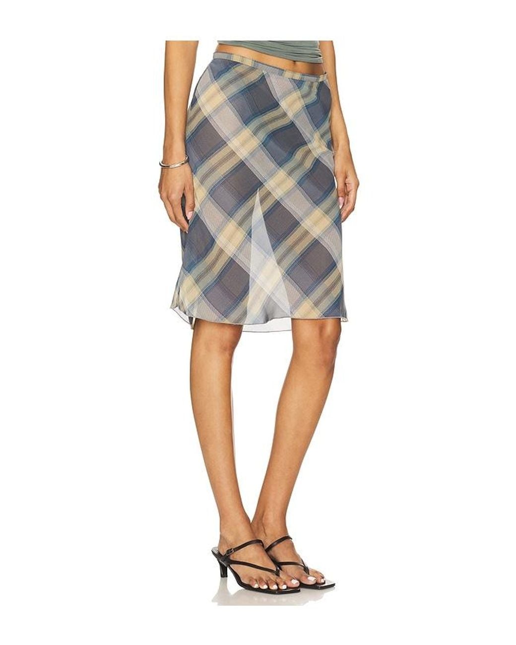 Lioness Black Shoreline Midi Skirt
