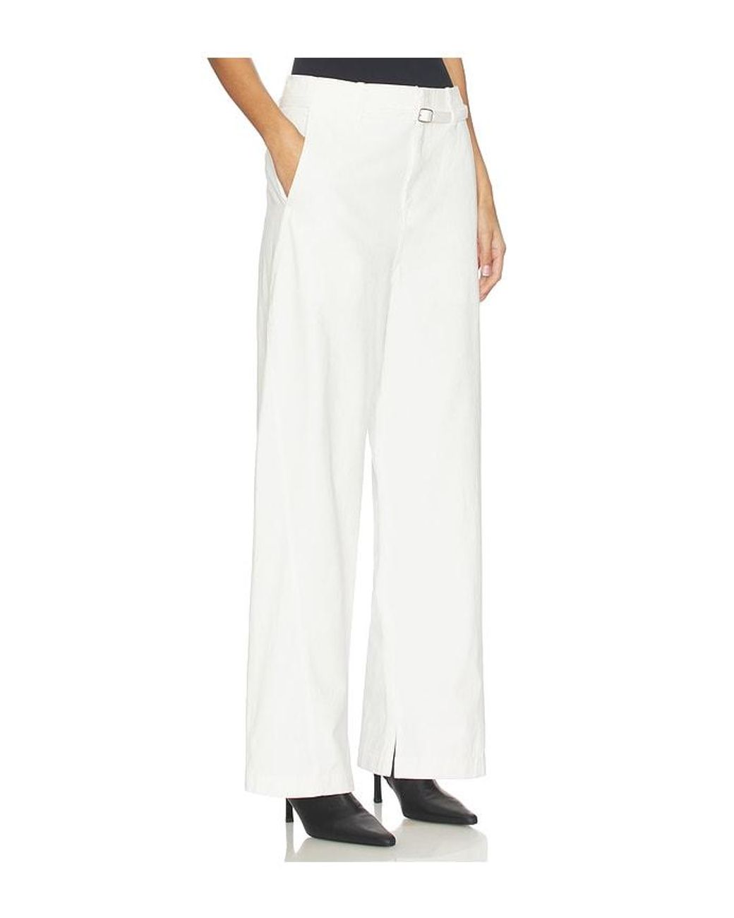Elodie the Label White Jacob Twill Pants