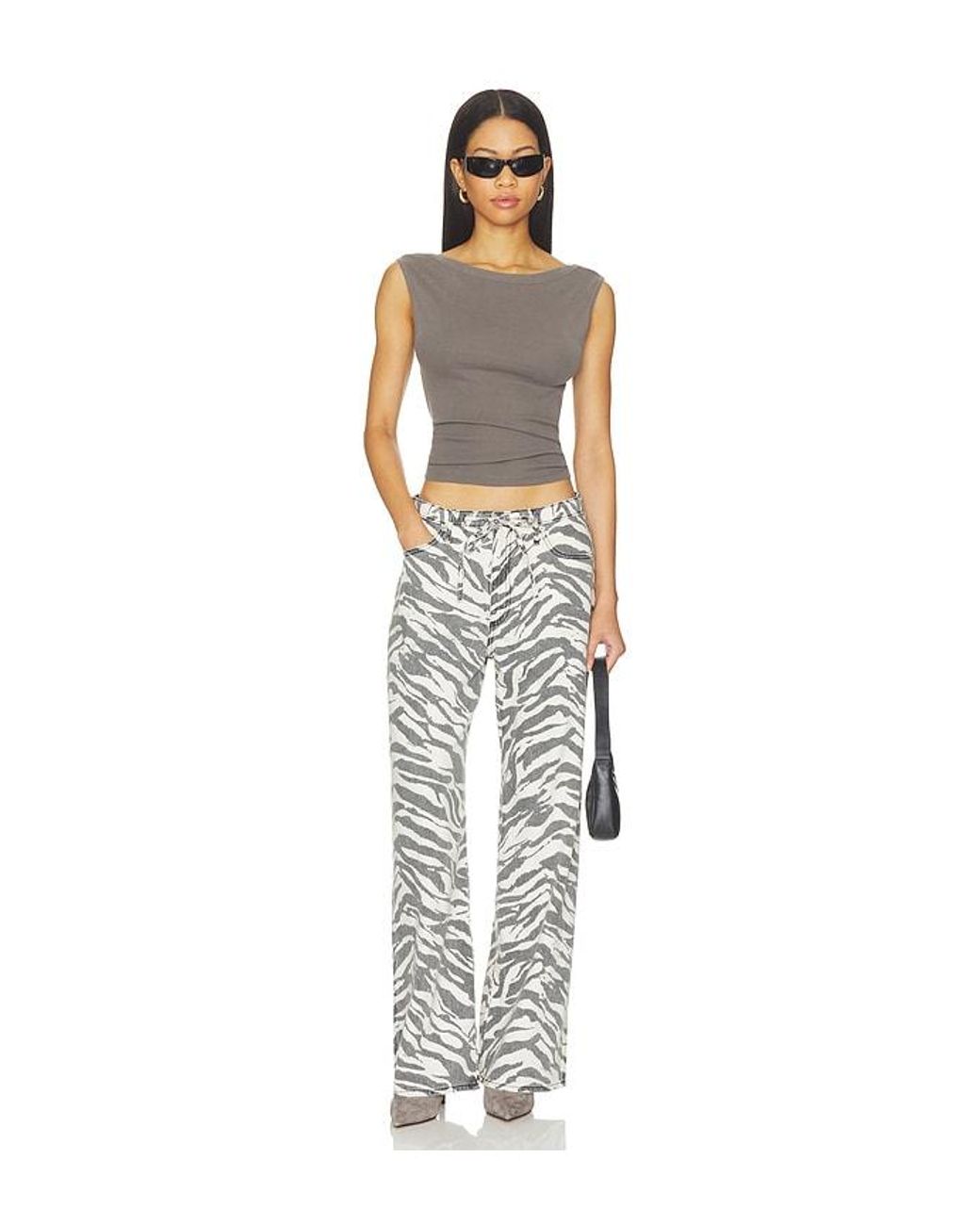 Rag & Bone White Phoebe Drawstring Jeans
