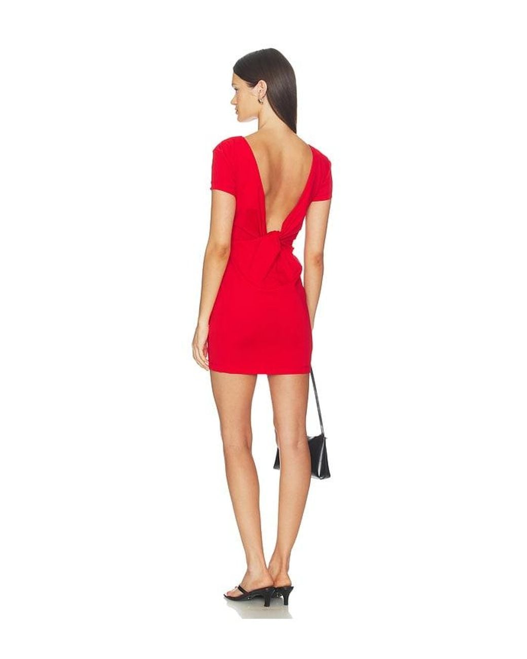 FRAME Red X Alexandra Leclerc The Monaco Mini Dress