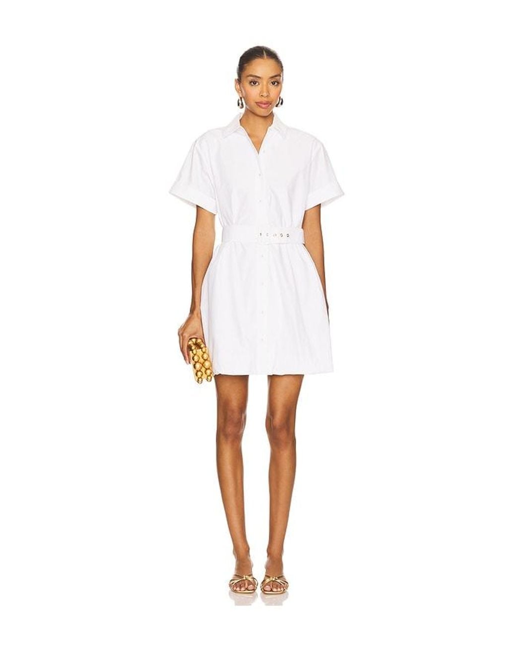 Hevron White Harlow Dress