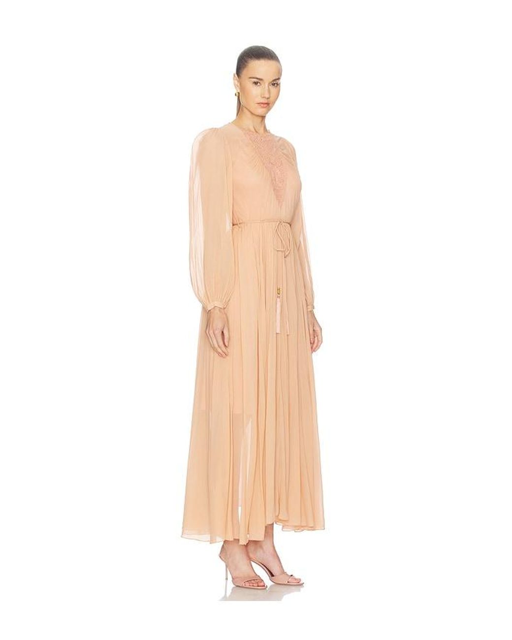 Zimmermann White Valiant Embroidered Bib Dress