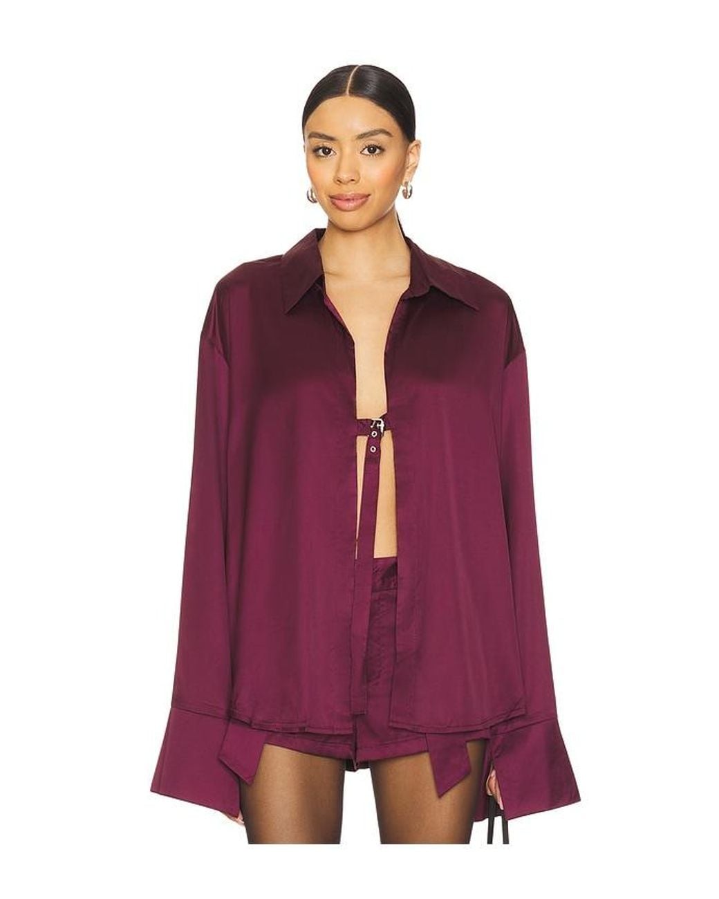 BY.DYLN Purple Andi Shirt