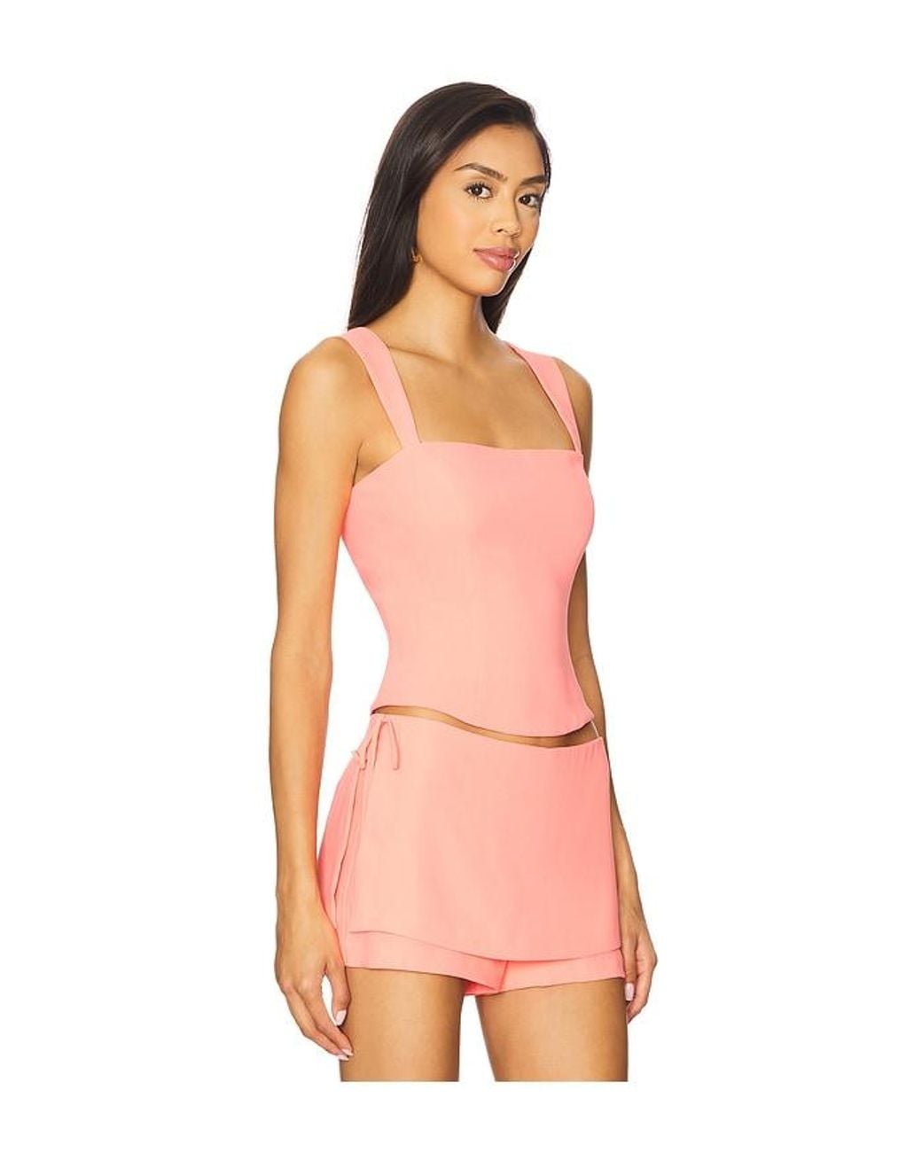 Amanda Uprichard Pink Ceronne Top