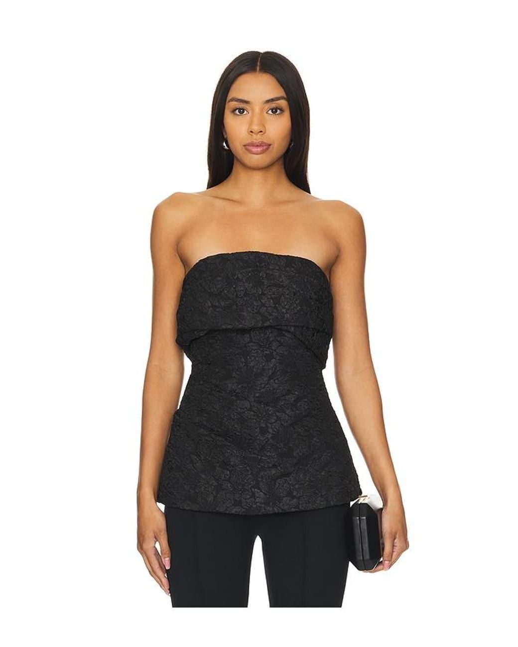 Jonathan Simkhai Black Gael Top