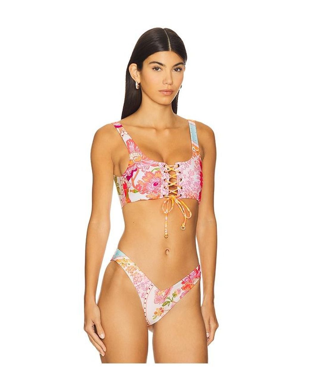 Maaji Orange Dazzle Bikini Top