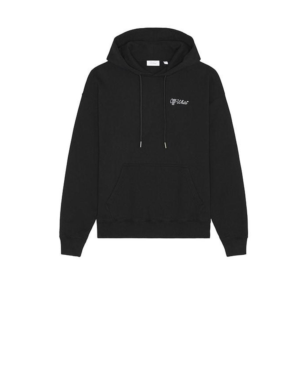 Off-White c/o Virgil Abloh Black Script Logo Skate Hoodie for men