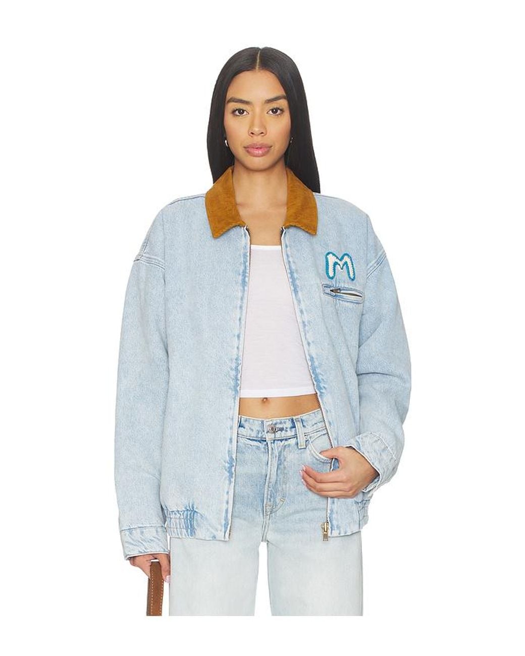Mother White The Super Sizer Jacket