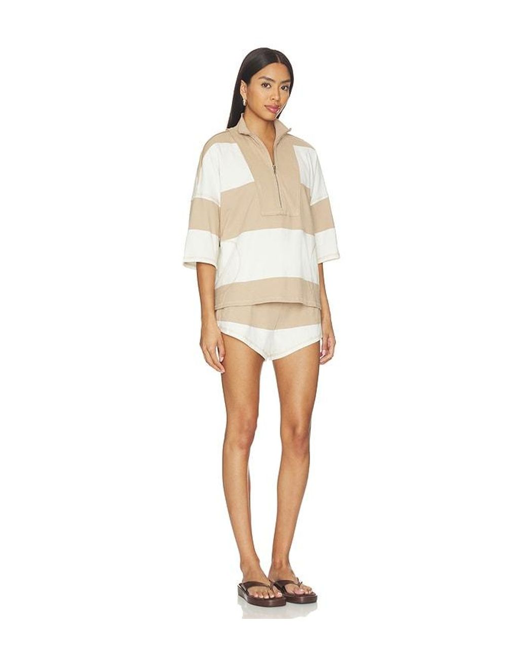 Free People White X Fp Movement Retro Rugby Set