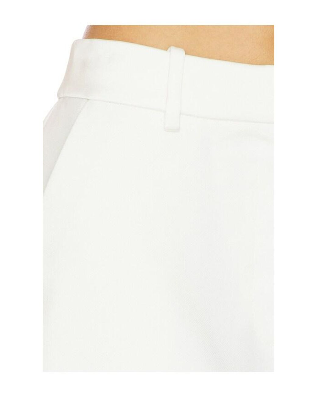 Jonathan Simkhai White Kaia Straight Leg Pant