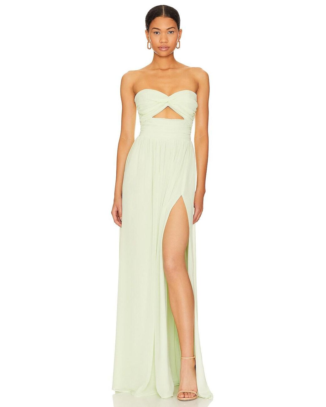 Katie May Adele Gown in Metallic Lyst