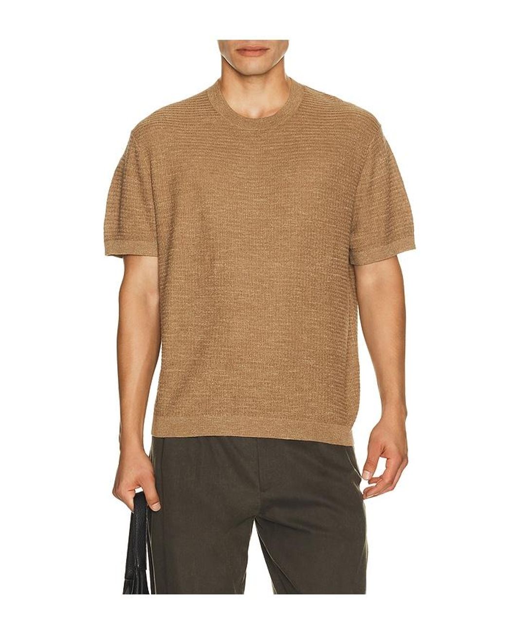 Theory Multicolor Kolben Pacific Linen Tee for men