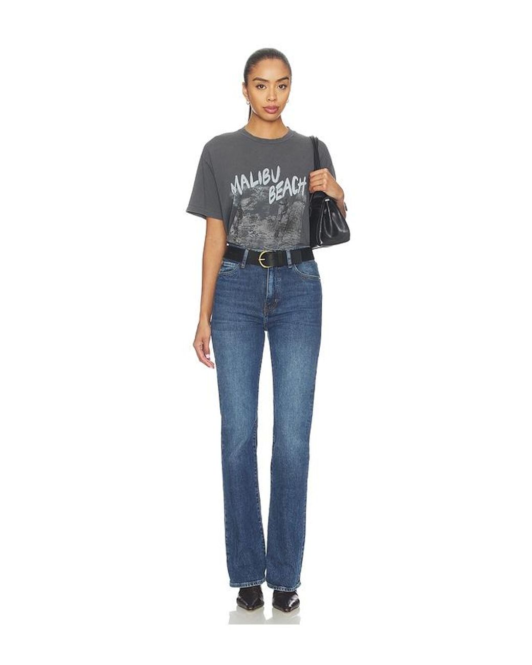 Anine Bing Blue Cade Tee Surfer