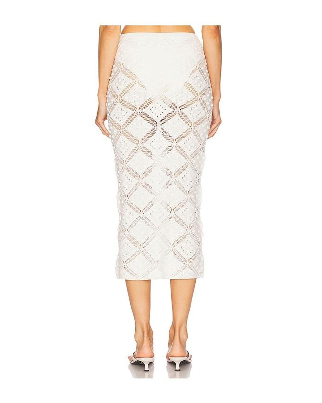 L'academie White 'Academie Baileigh Midi Skirt