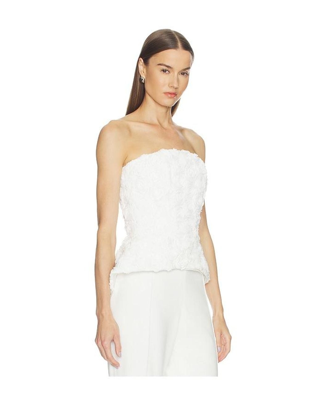 Nadine Merabi White Phoebe Top