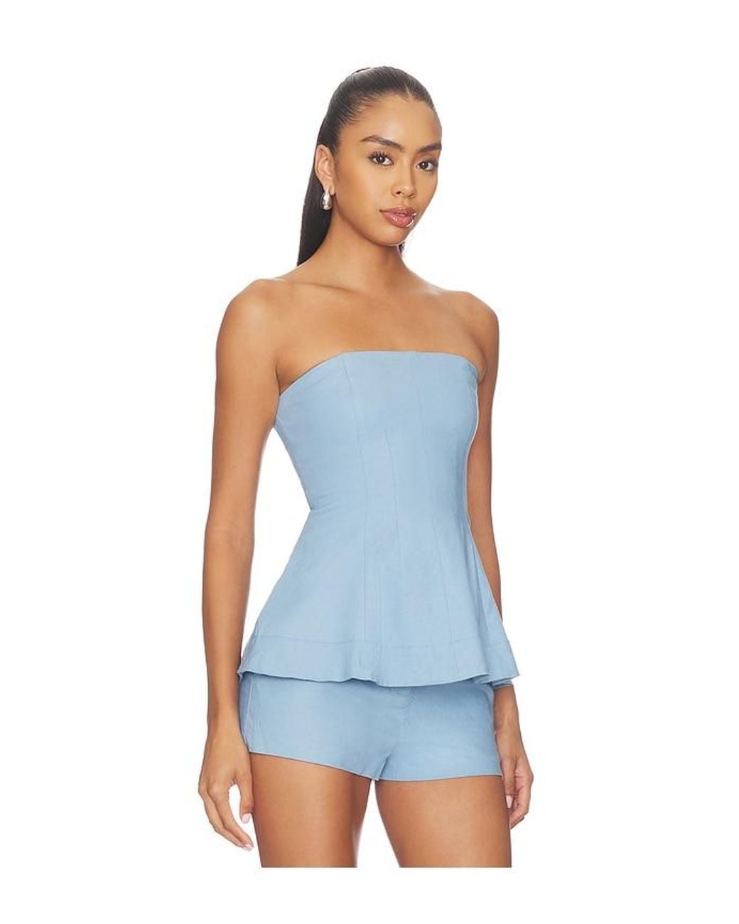 Lovers + Friends Blue Aviana Top