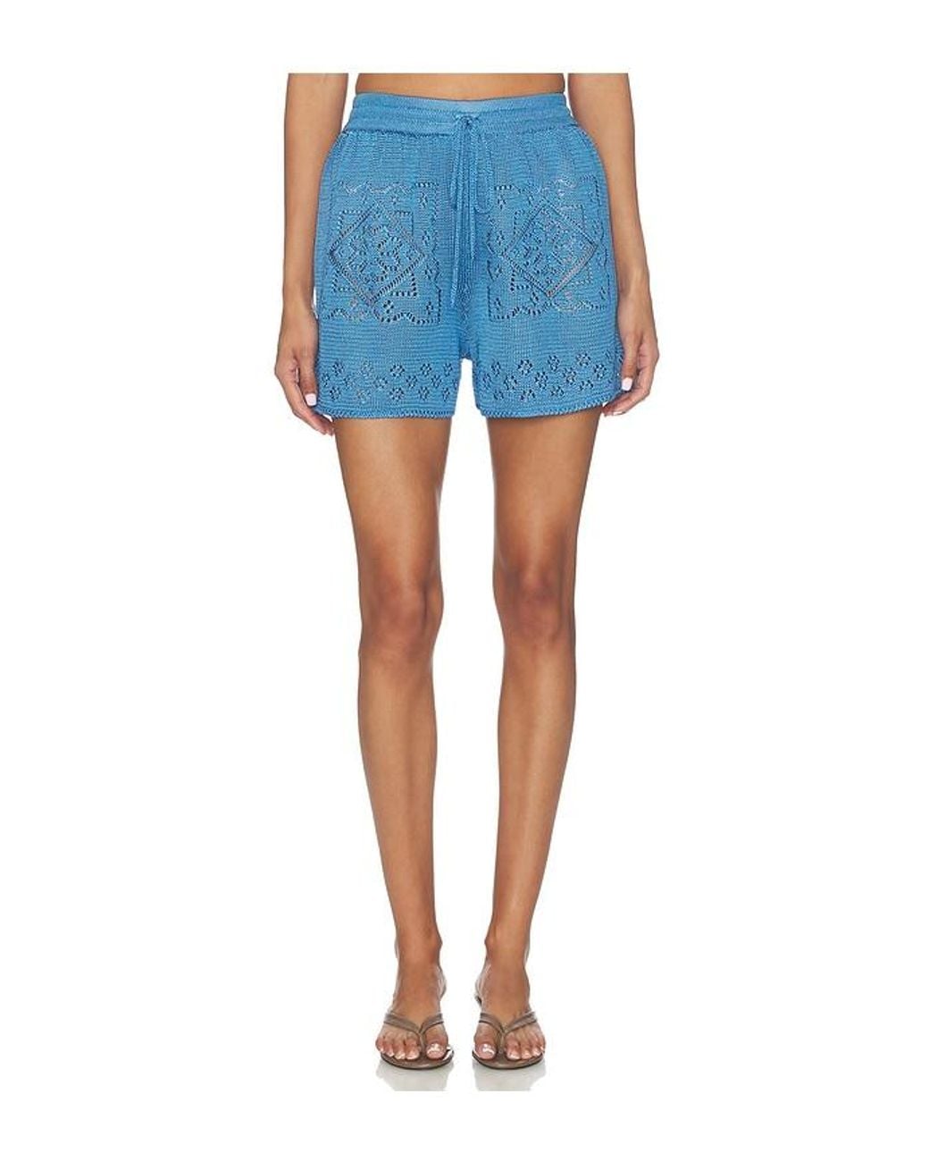 Calle Del Mar Blue Handkerchief Short