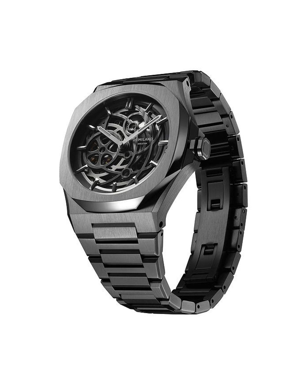D1 Milano Uhr Skeleton in Black für Herren