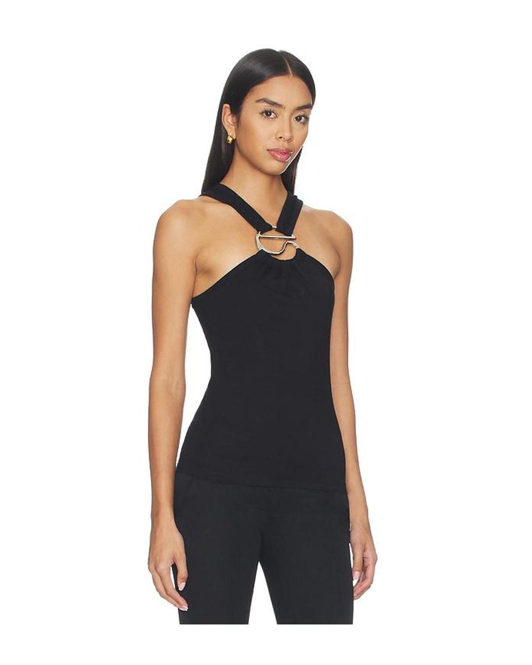 Coperni Black C Logo Crossed Top