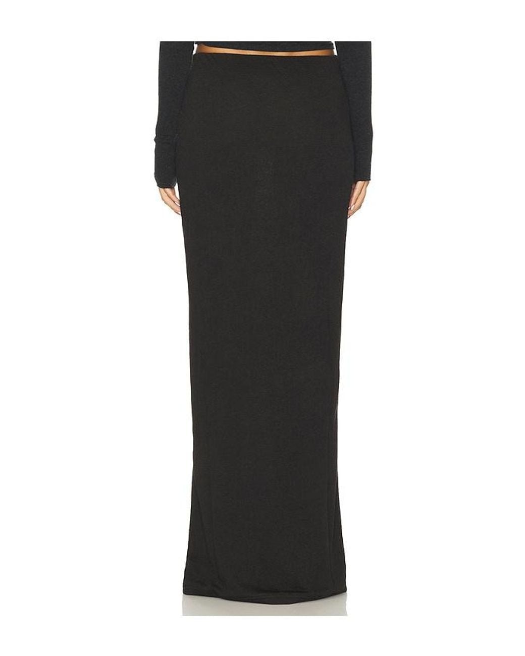 SNDY'S Black Tilde Maxi Skirt