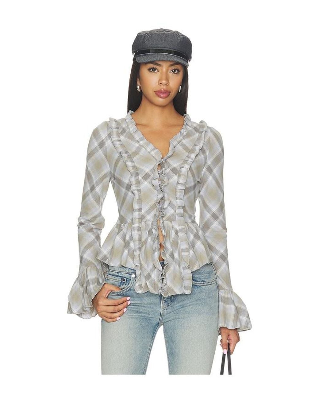 Lioness White Odette Long Sleeve Top