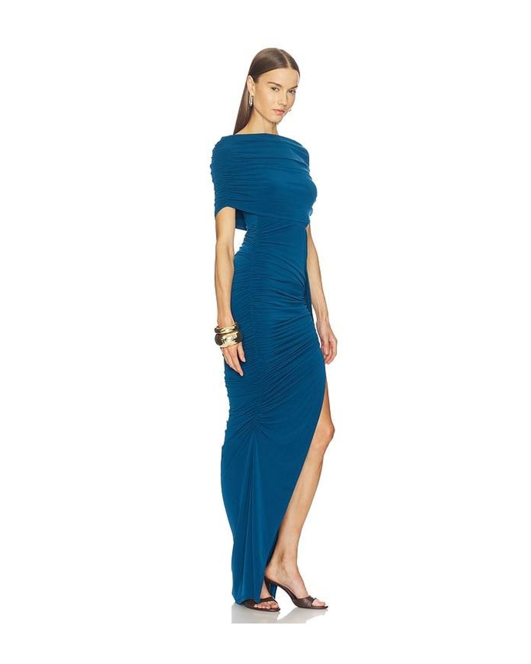 Michael Costello Blue X Revolve Mortazza Maxi Dress