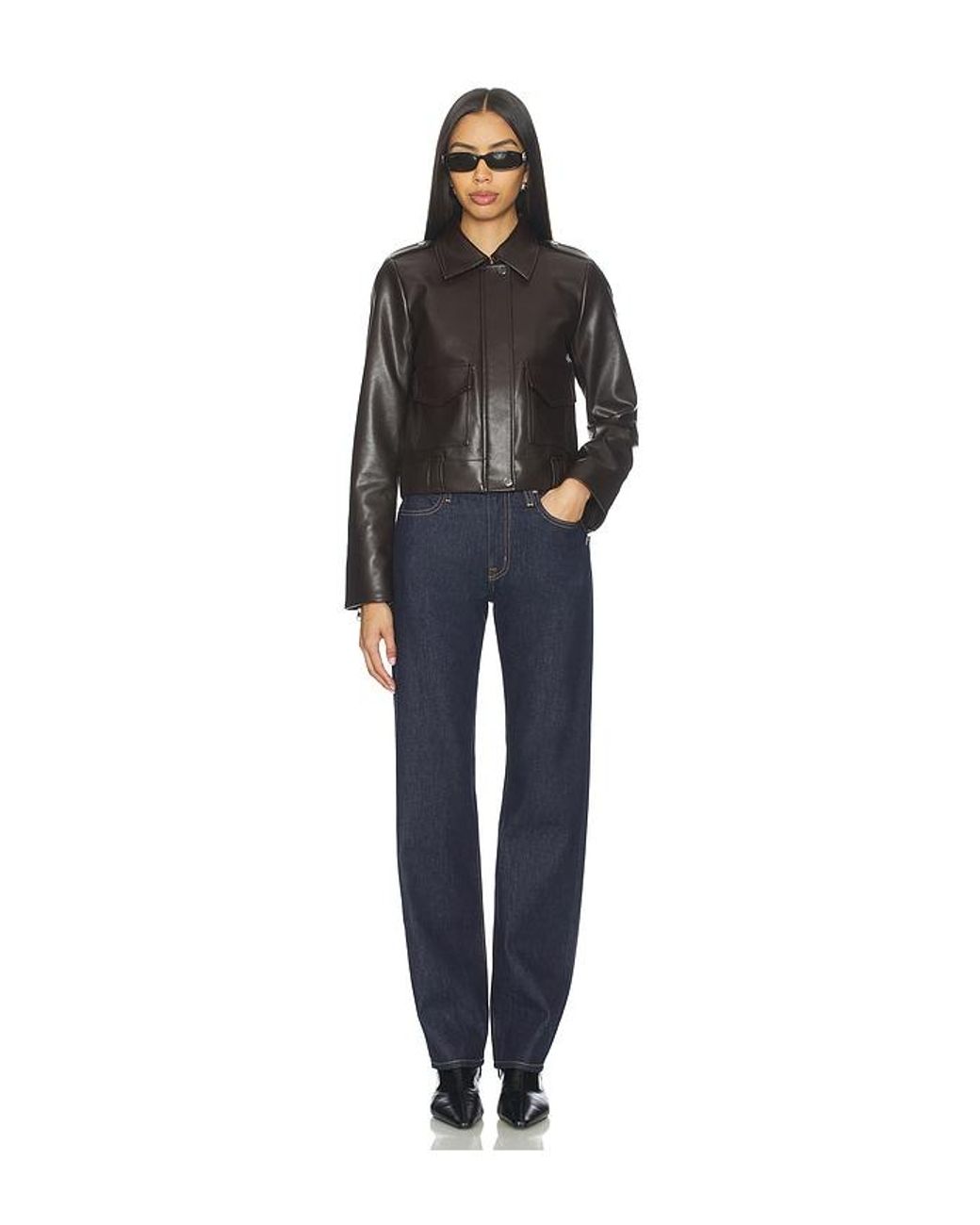 SLVRLAKE Denim Blue Pheonix Relaxed Straight Jeans