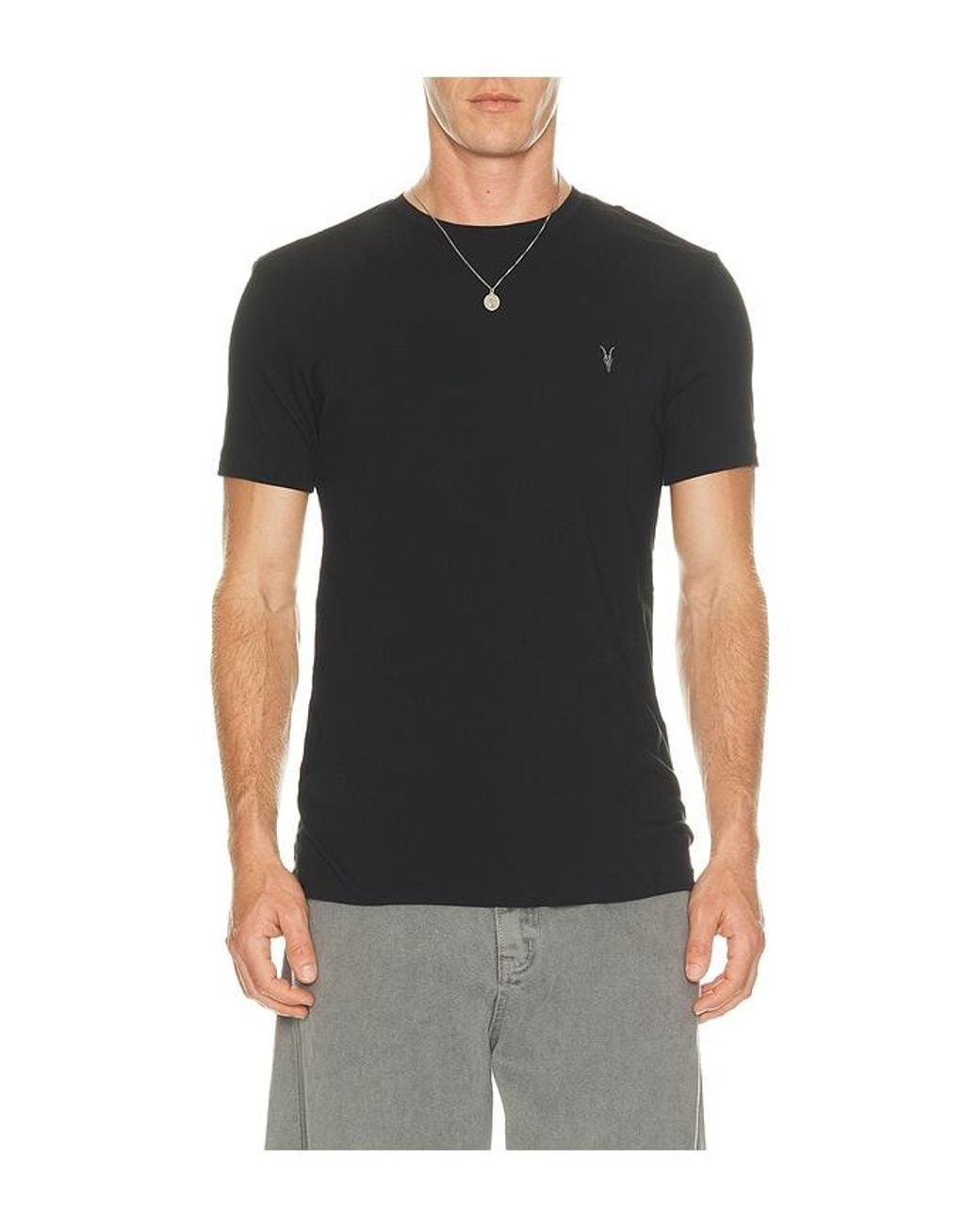 AllSaints Black Tonic Crew 3 Pack Tees for men