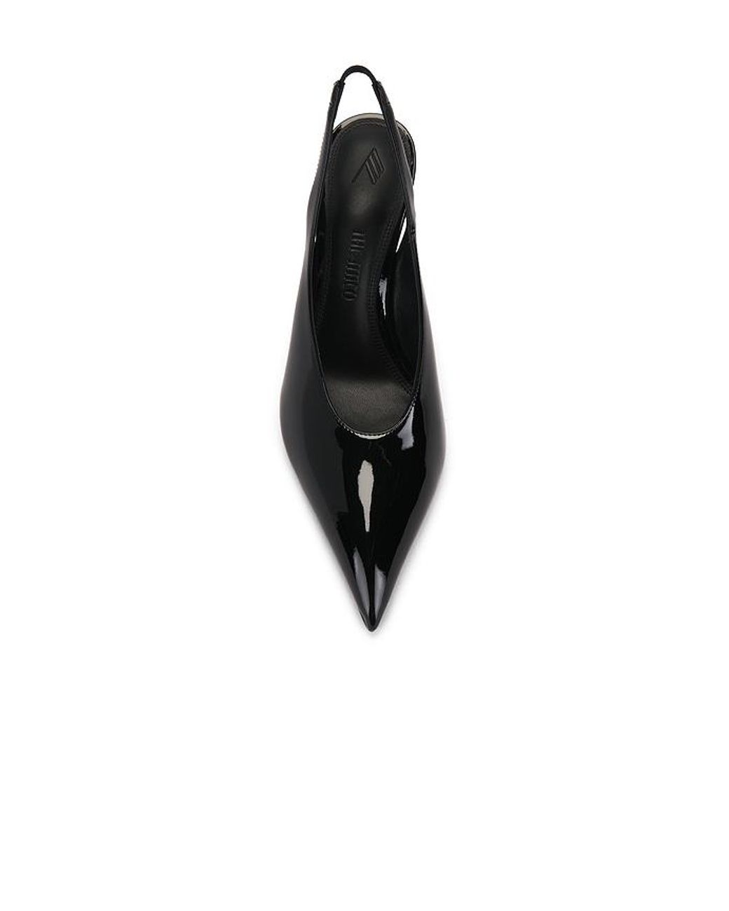 The Attico Black Viper 95Mm Slingback Heel