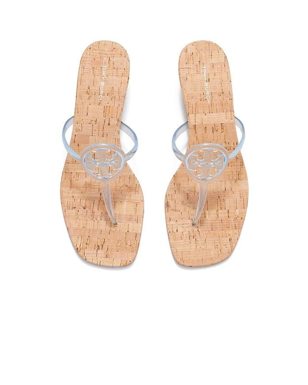 Tory Burch White Miller Jelly Kitten Heel